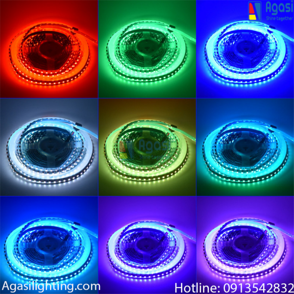 Đèn led dán rgb mang đến cho chúng ta hệ đèn nhiều màu sắc, đa dạng phong cách trang trí và chiếu sáng